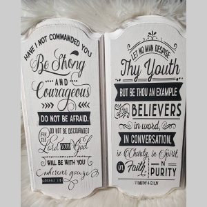 White washed Bible Verse