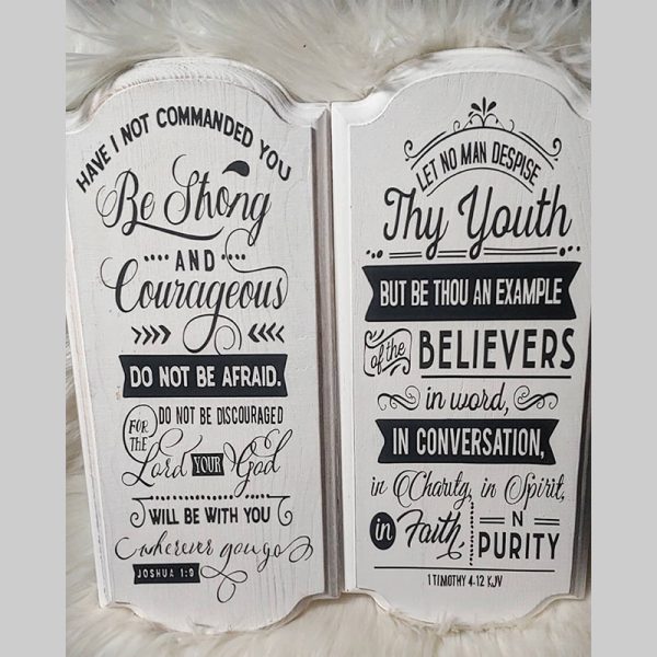 White washed Bible Verse