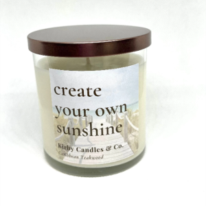'Caribbean Teakwood' Hand-poured 8oz. Scented Soy Candle