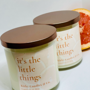 'Grapefruit' Hand-poured 8oz. Scented Soy Candle