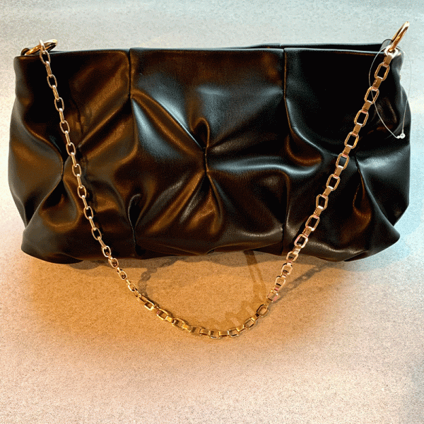 Black Quilted Clutch