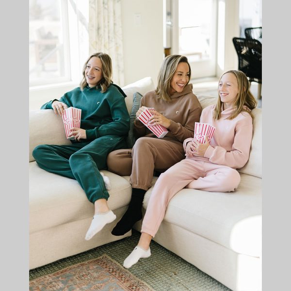 Girl's Muted Pink Relaxation Pocket Hoodie