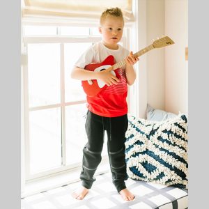 Boy's Black Texture Jogger