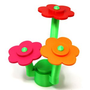 COLORFUL PLA 3D PRINTED FLOWERS BOUQUET HOME DÉCOR