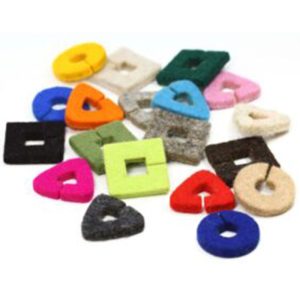 DRINK CHARMS IDENTIFICATION MARKERS WINE CHARMS 100% MERINO WOOL FELT